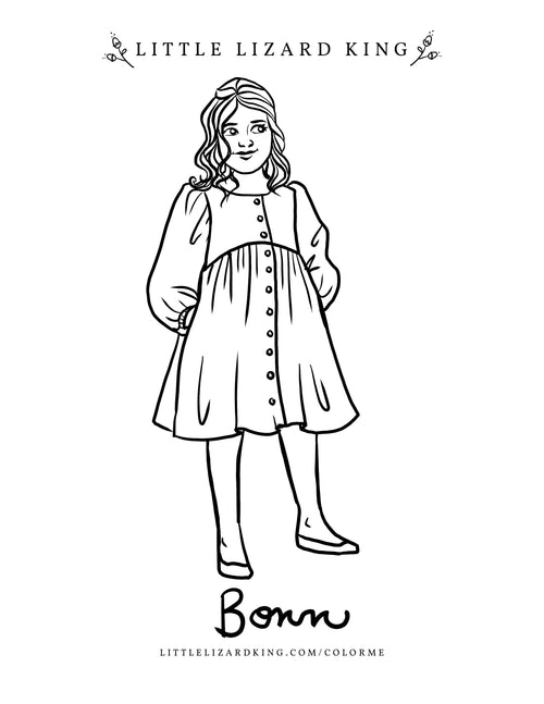 coloring pages and american girl kirsten