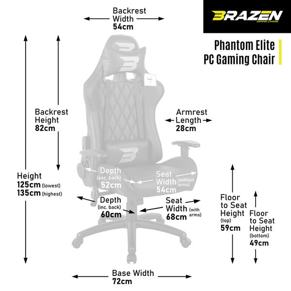 brazen phantom gaming chair