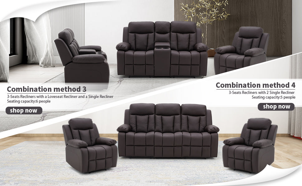 Homrest recliner chair set combination method 3 and 4