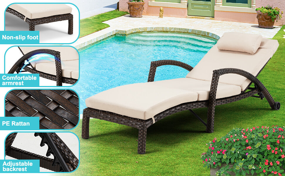 chaise lounges adjustable