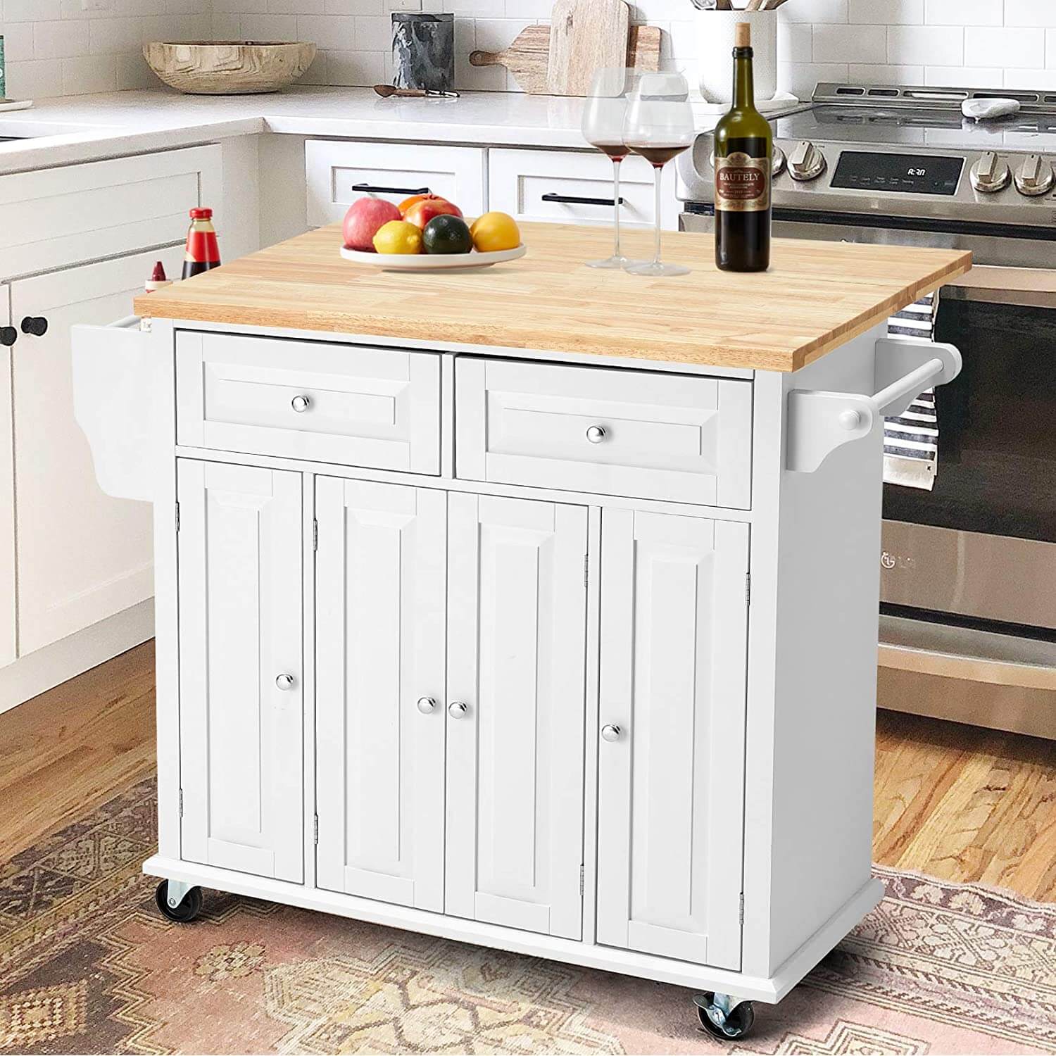 rolling kitchen cart