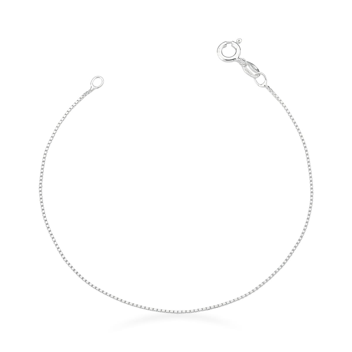 Silver Box Chain Bracelet