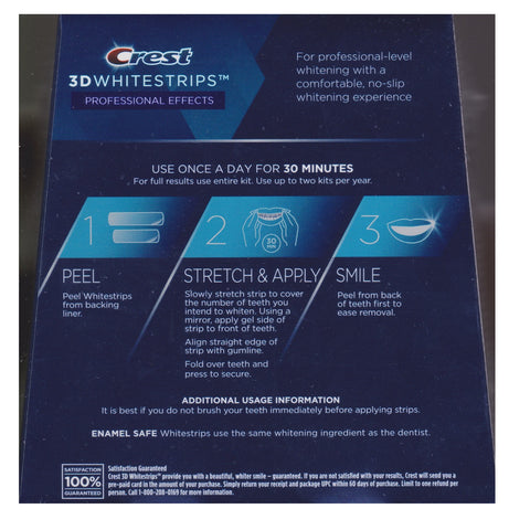 crest 3d white strips non slip