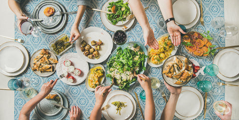 Image of people eating food