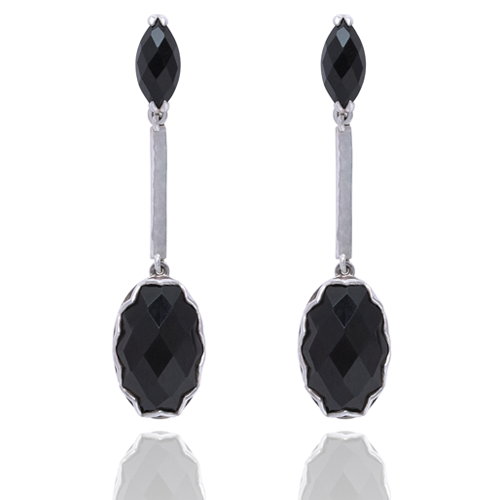 Raw Black Obsidian Stud Earrings Sarah Belle