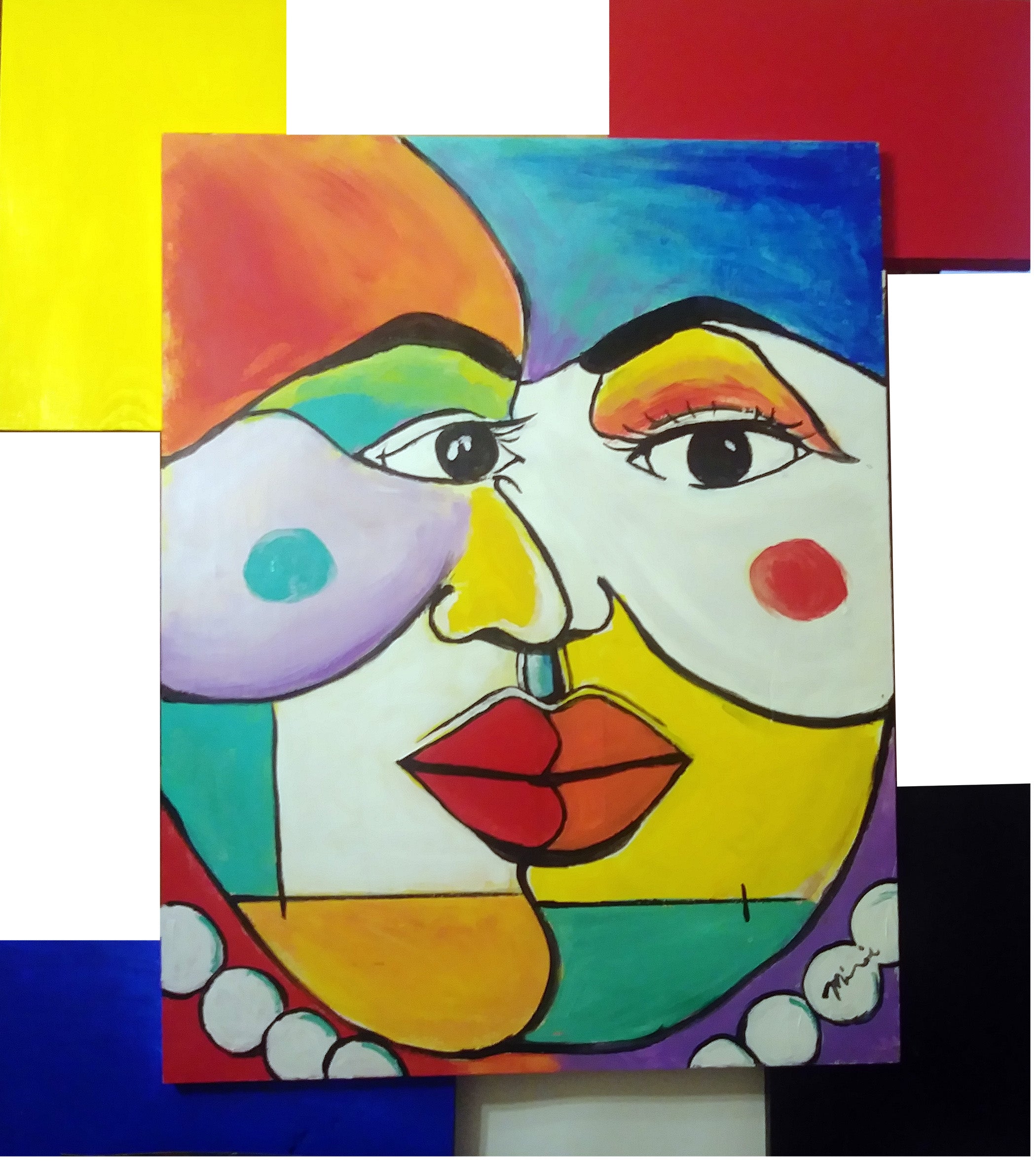 2 Faced Original Art