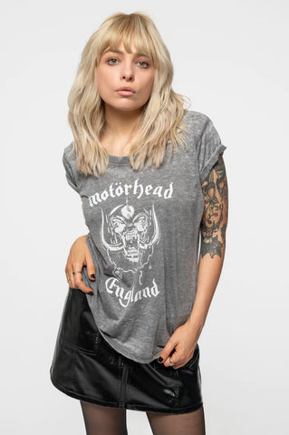 Motorhead England Burnout Tee