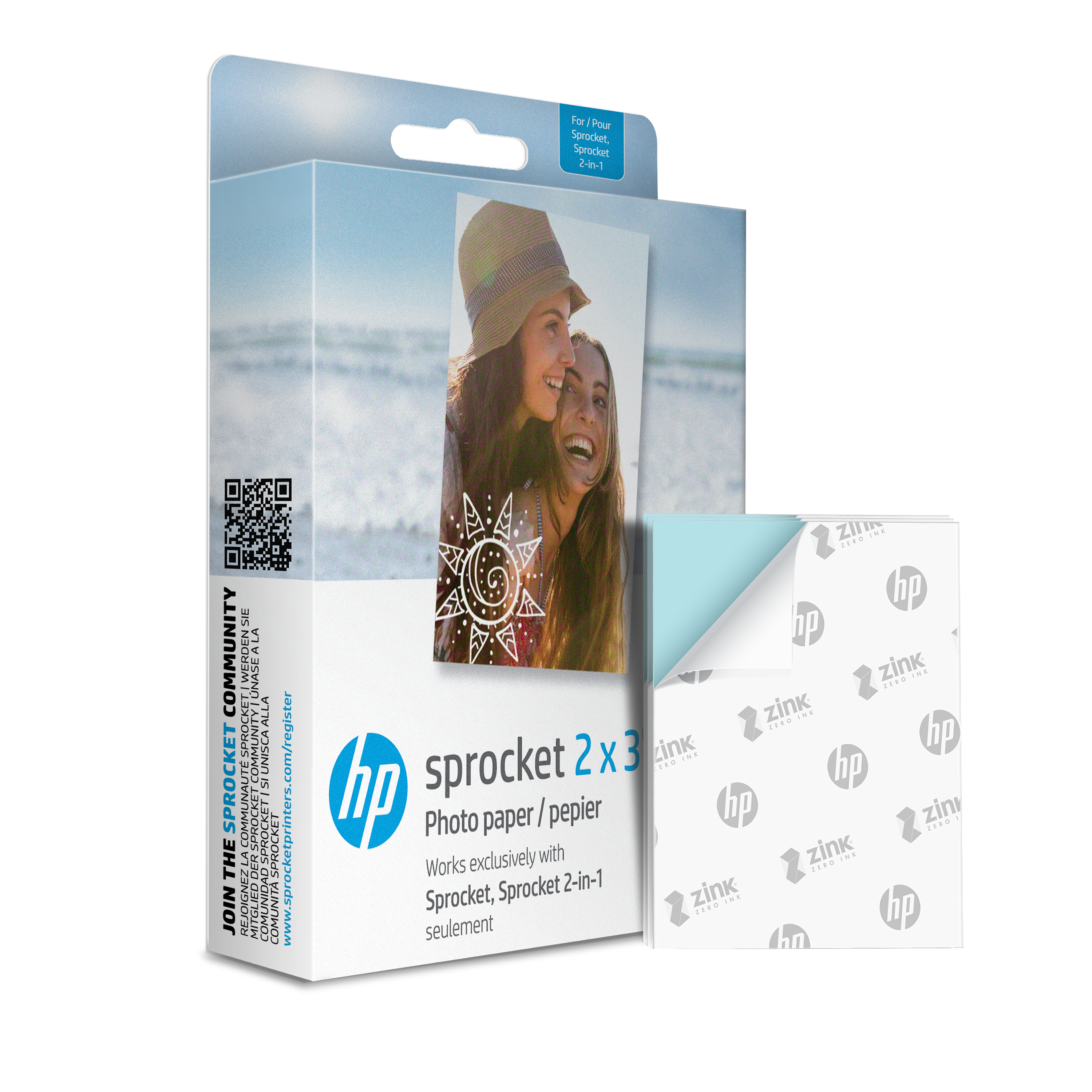 noedels Economisch excelleren HP Sprocket 2"x3" Premium Zink Sticky Back Photo Paper (100 Sheets) –  Sprocket Printers