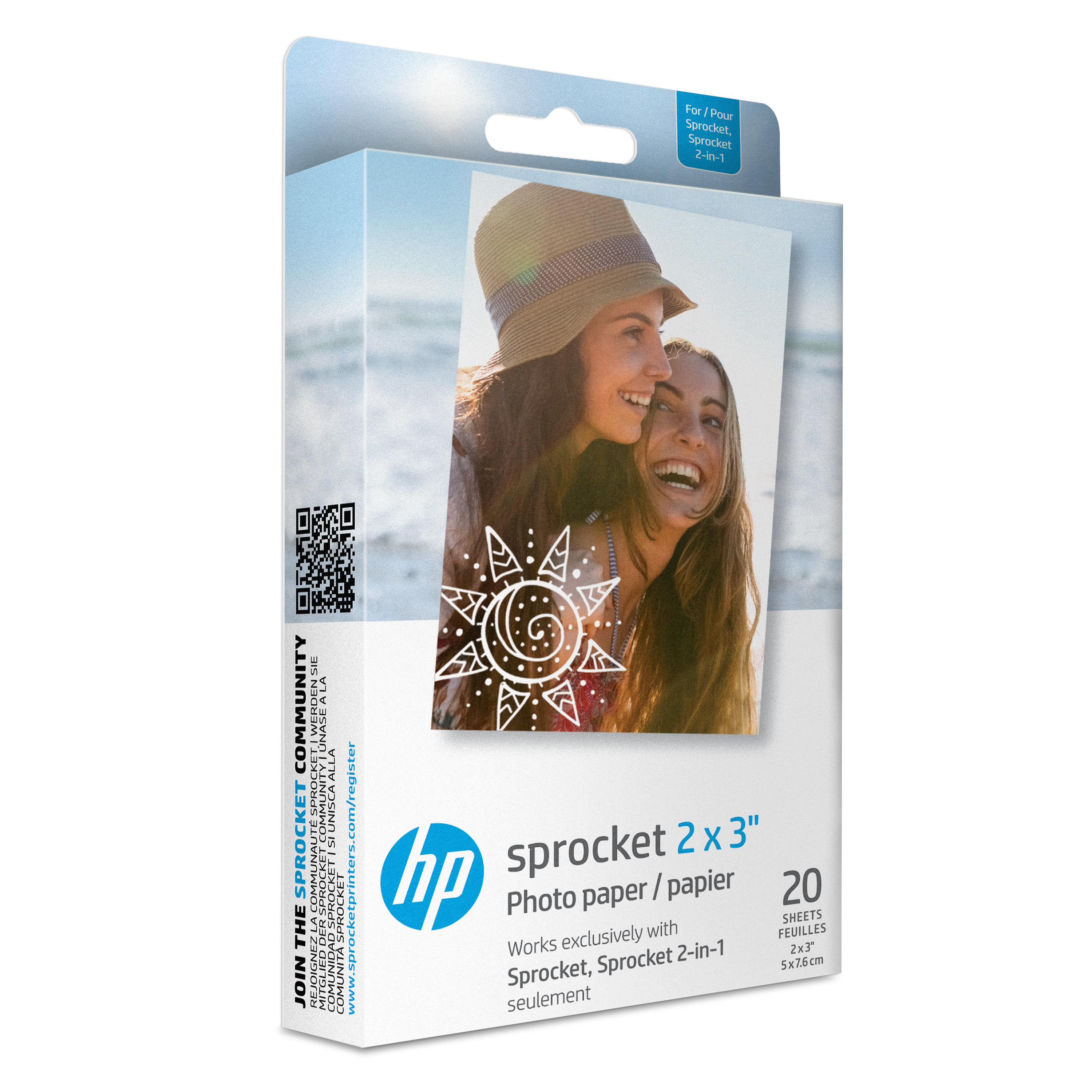 Trots Verfijning Verbinding verbroken HP Sprocket 2” x 3” Premium Zink Sticky-Back Photo Paper (20 Sheets) –  Sprocket Printers