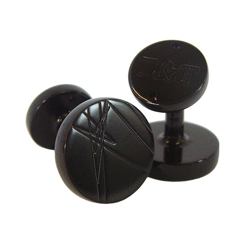 TYLER & TYLER Capsule Icons Cufflinks Murdoch Black