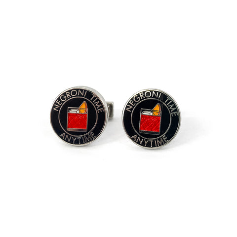 TYLER & TYLER Capsule Negroni Time Anytime Cufflinks Front