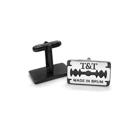 TYLER & TYLER Capsule Get Peaky Razor Blade Cufflinks