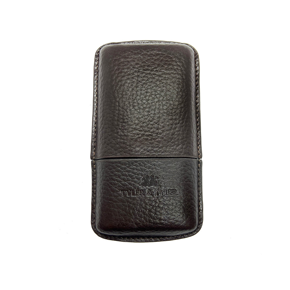 THE MERSIR Luxury Full-Grain Leather Cigar Case