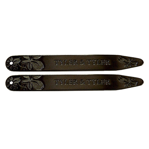 Bond Style TYLER and TYLER Metal Collar Stays Vine Black Metal Finish