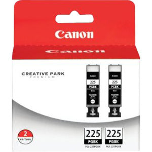 Canon PGI-225 Ink Cartridge - Twin-pack - Pigment Black - American Tech Depot