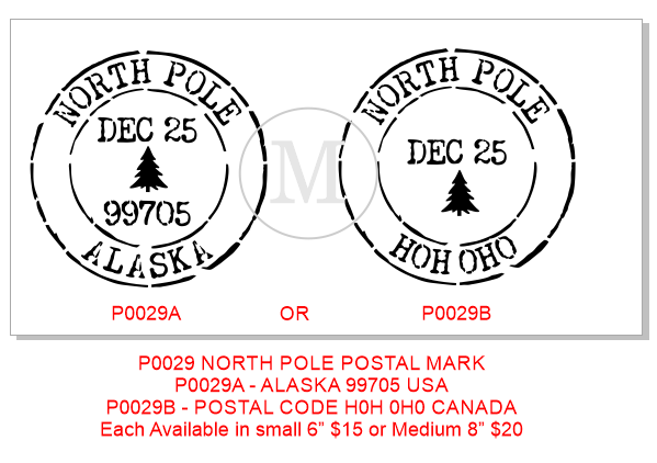 P0029 North Pole Postal Marks – Muddaritaville Studio