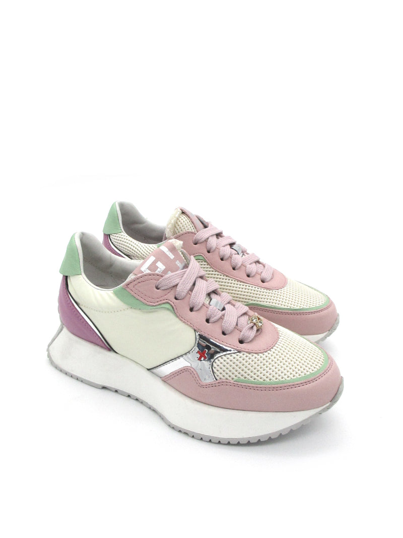 Sneaker pelle donna GIO+ Gipsy Combi Pastel – Valery Calzature
