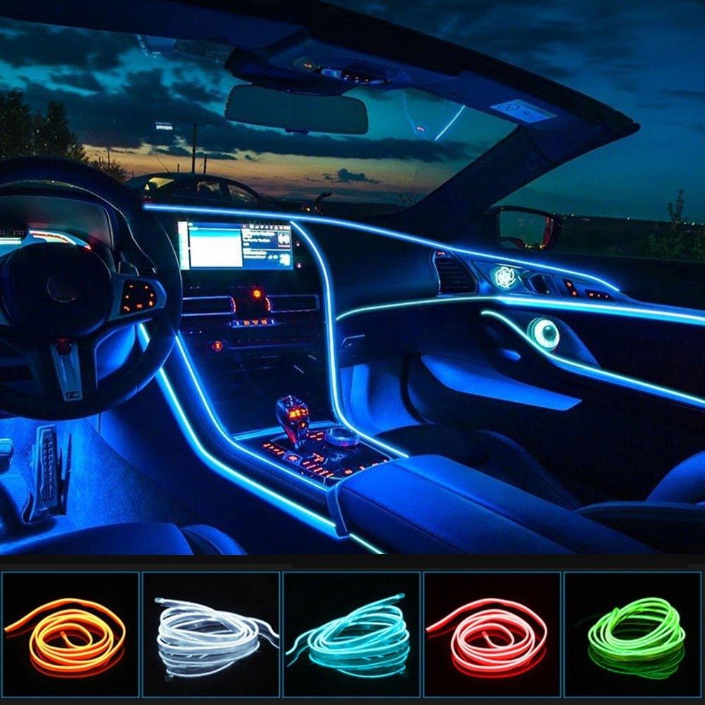 interior neon lights car