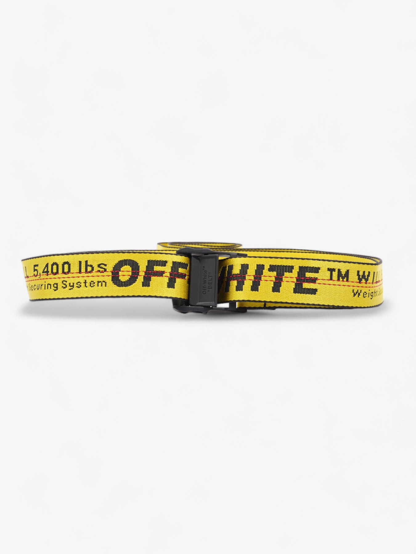 Off White Womens Industrial Belt Luxe Collective – Yellow / 2.0 Black