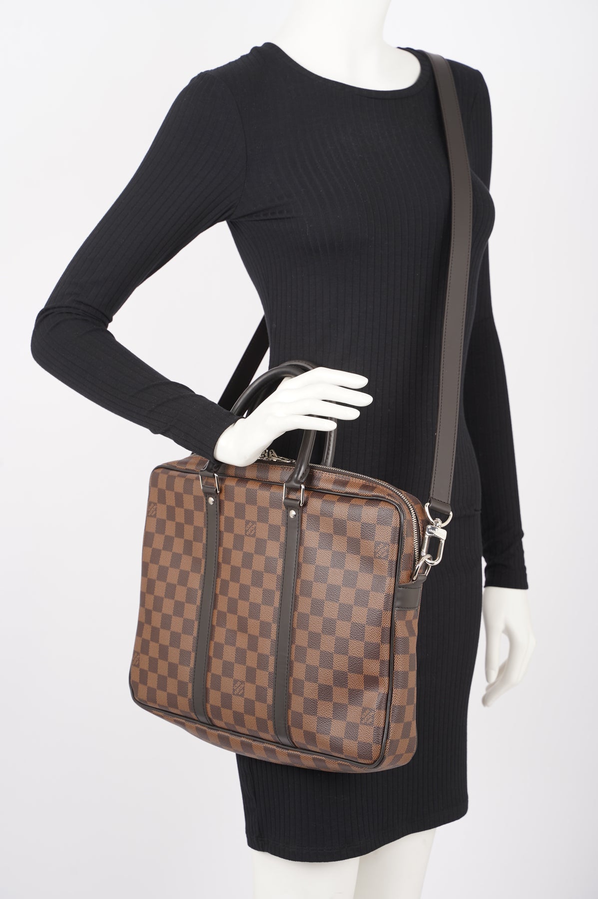 Louis Vuitton Porte Document Voyage PM M41466 business bag briefcase Damier