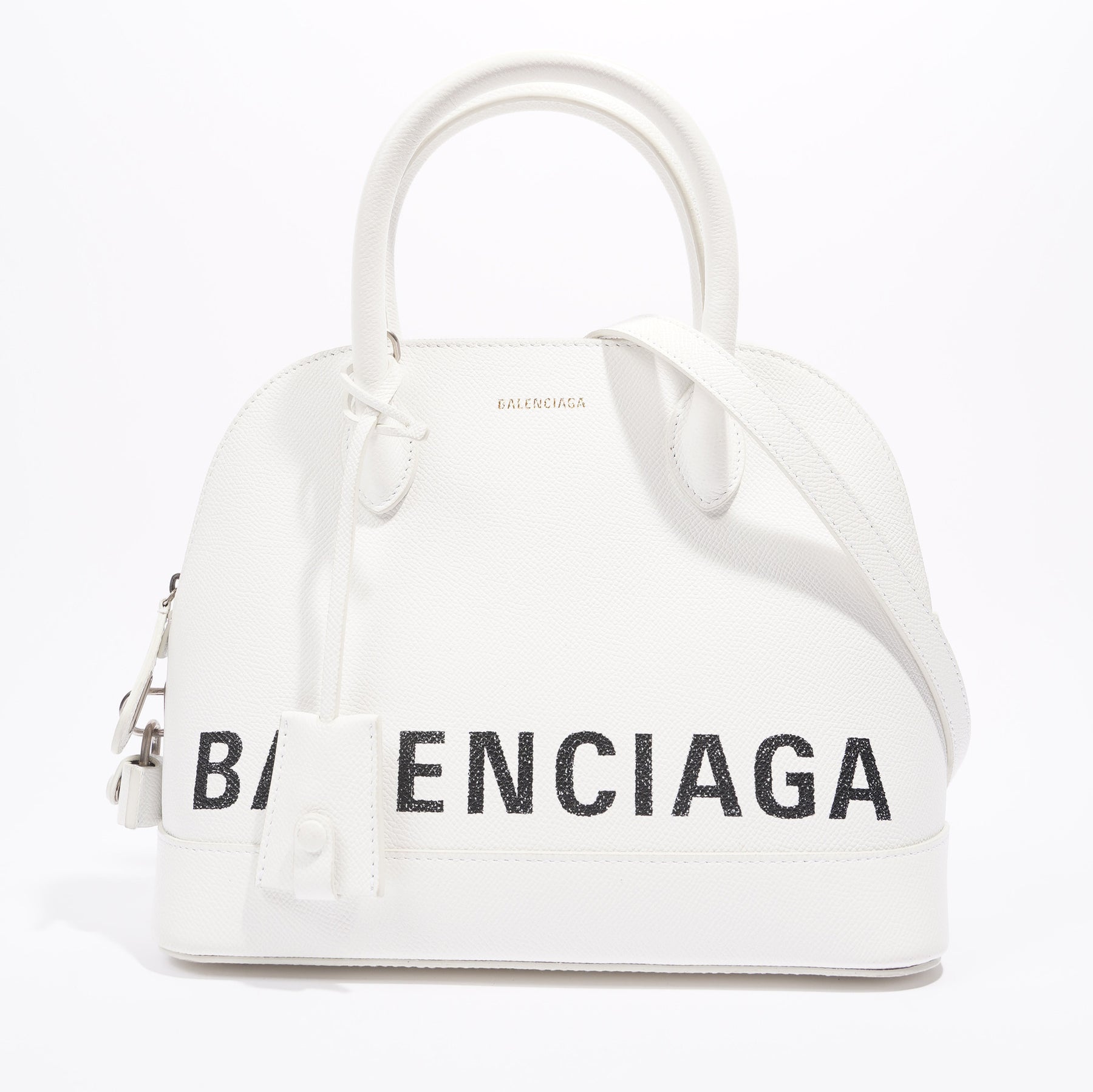 Balenciaga Ville Mini Crossbody Bag Optic White, Micro Bag