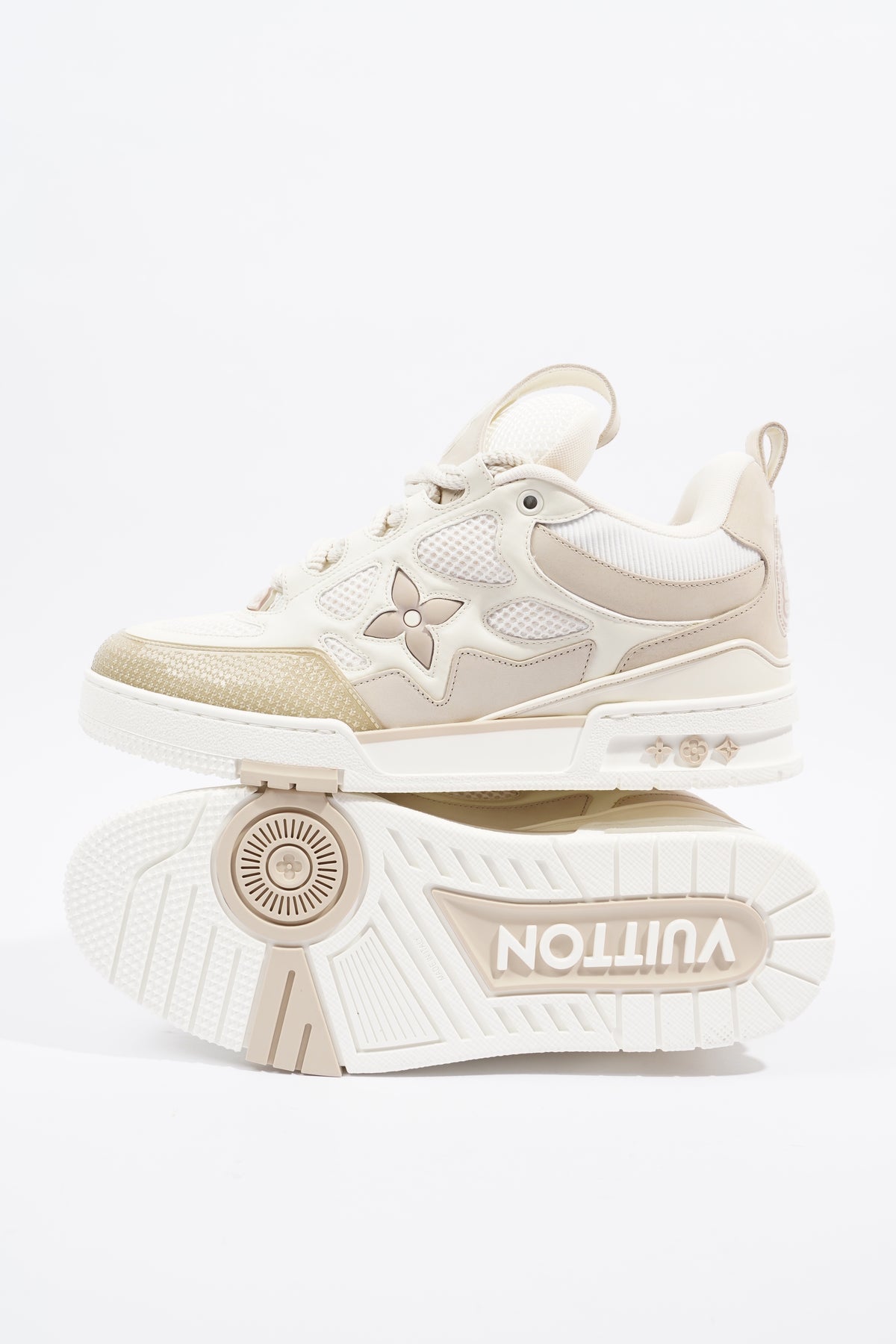 Louis Vuitton Skate Sneaker White / Beige EU 43.5 / UK 9.5 – Luxe Collective