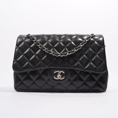 Chanel Black Quilted Caviar Jumbo Classic Double Flap Bag Gold Hardware,  2015-2016 Available For Immediate Sale At Sotheby's