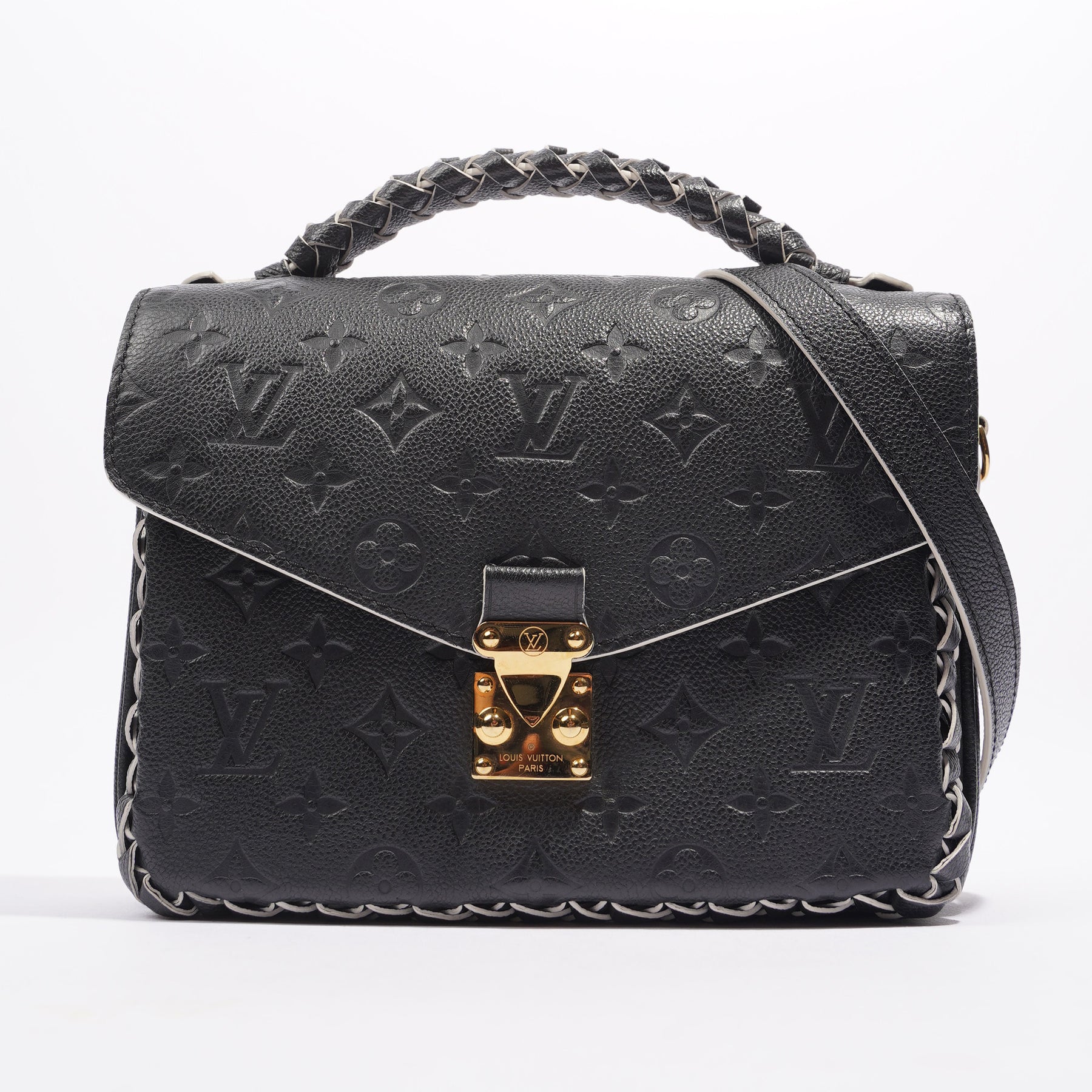 Louis Vuitton Womens Pochette Accessoires Black Epi Leather – Luxe