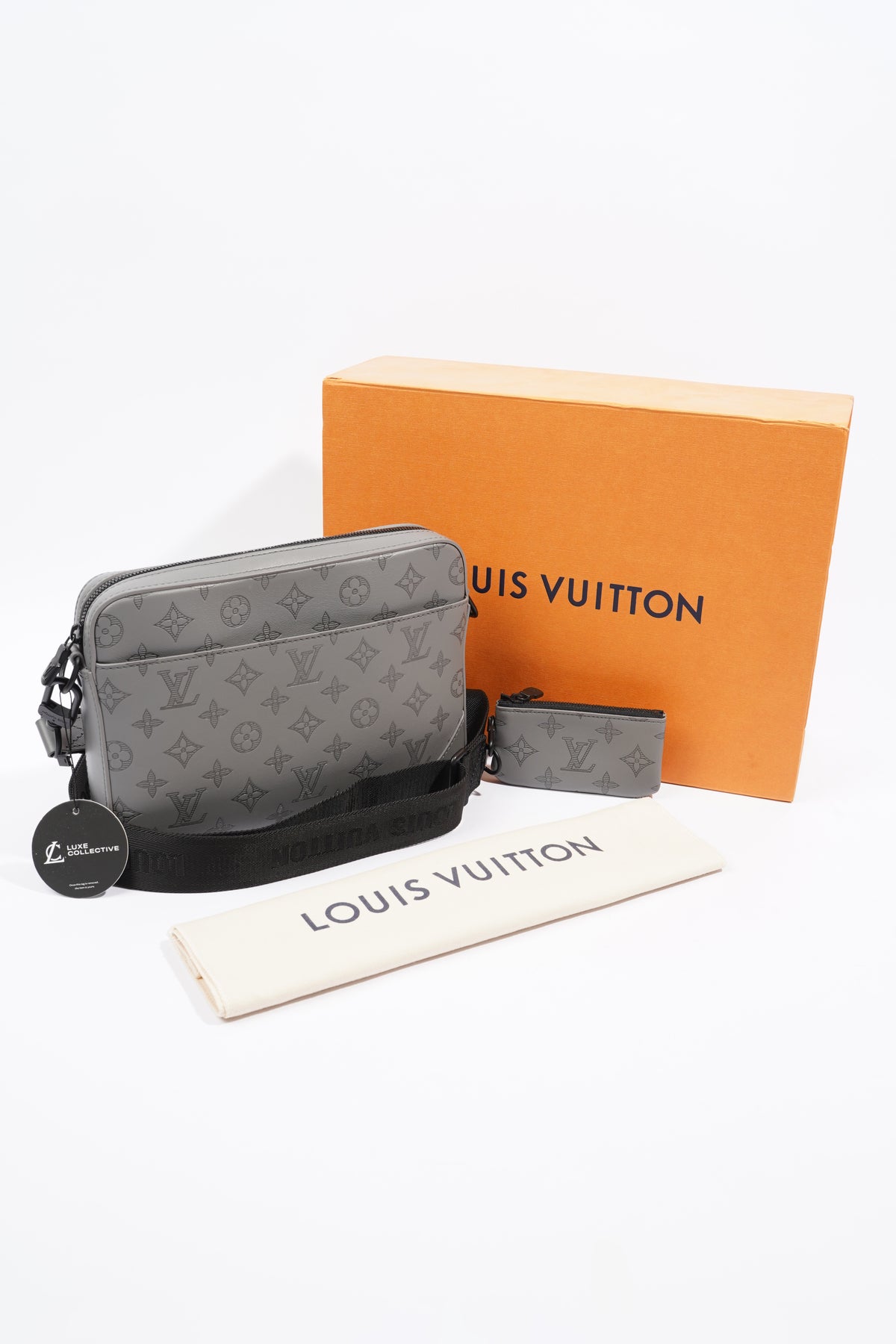 Louis Vuitton LV duo messenger new Black Leather ref.254434 - Joli Closet