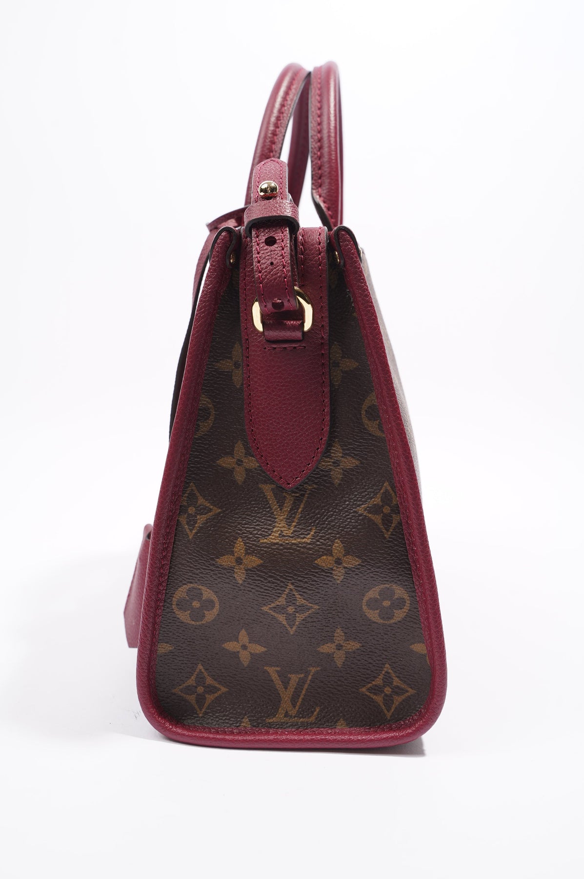 Louis Vuitton Brown Monogram Popincourt PM Satchel Shoulder Handbag Raisin