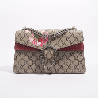 GUCCI Dionysus Small GG Supreme Canvas Shoulder Bag Beige 400249