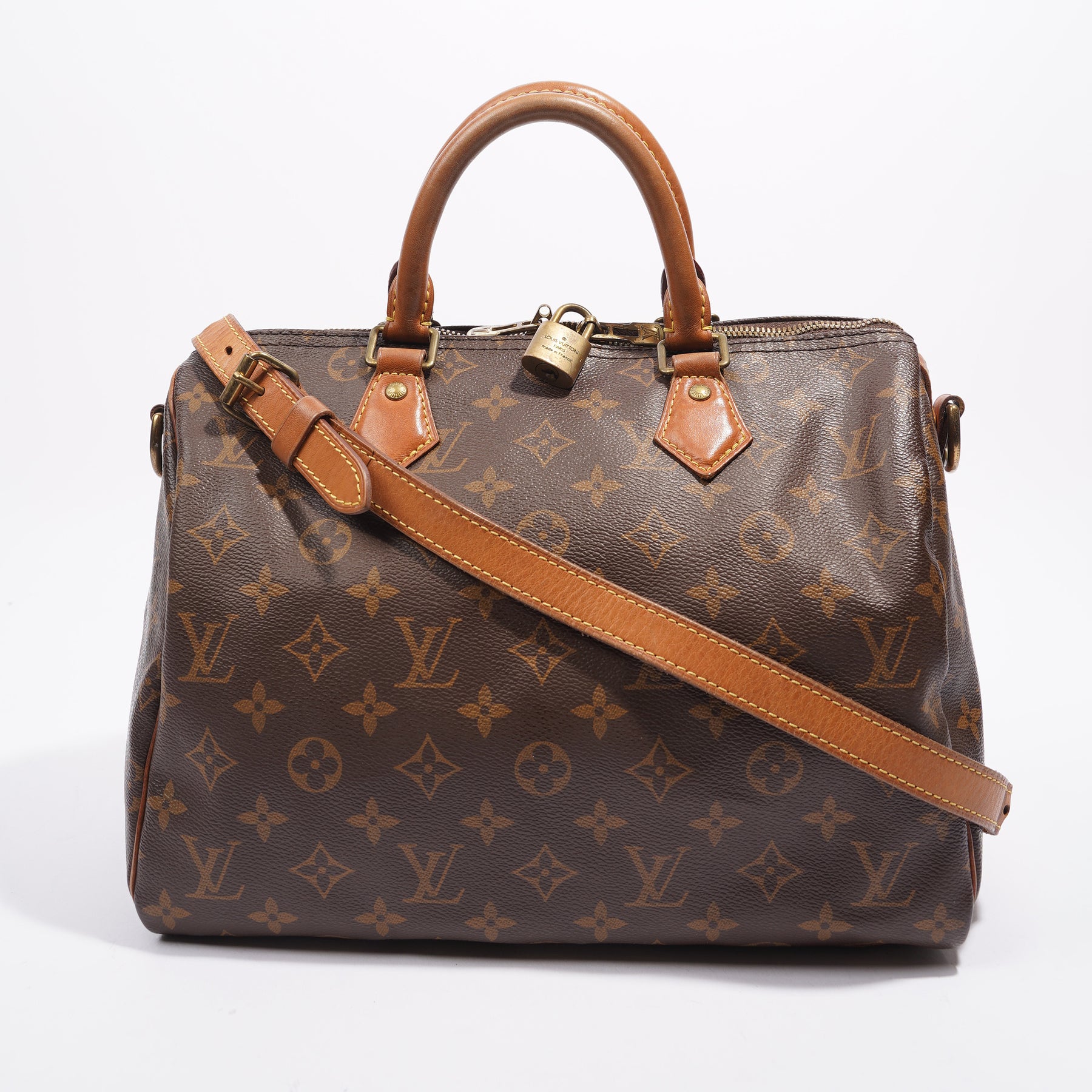 LV Speedy Bandouliere 20 in Monogram Canvas and Black Patterned Strap –  Brands Lover