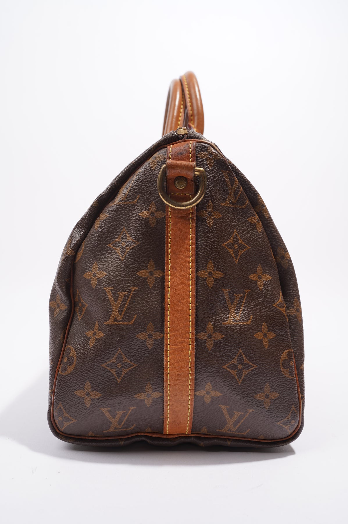 LOUIS VUITTON Speedy Bandouliere Size 20 Monogram Empreinte Leather  Black/Wh