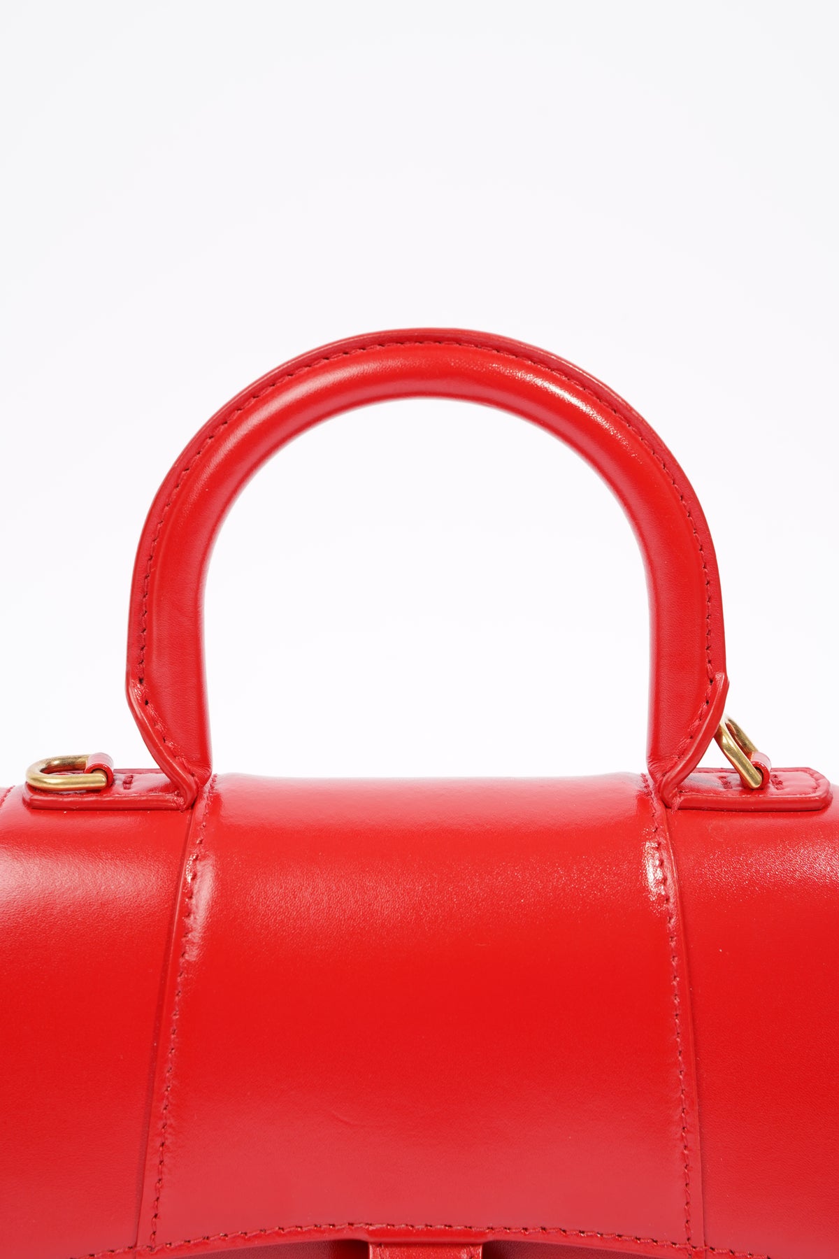 balenciaga hourglass bag red