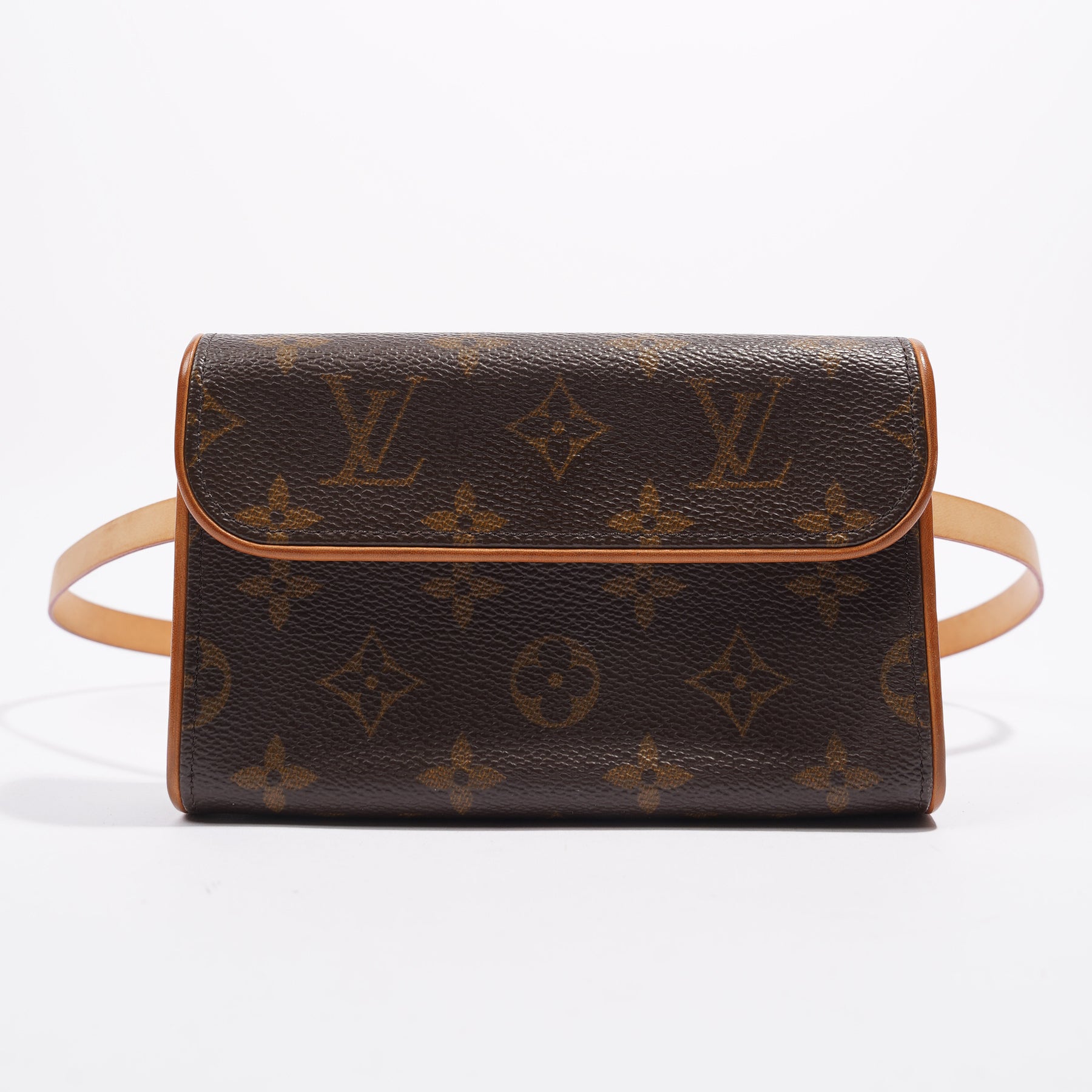 Pre-owned Louis Vuitton 2004 Pochette Florentine Belt Bag In Brown