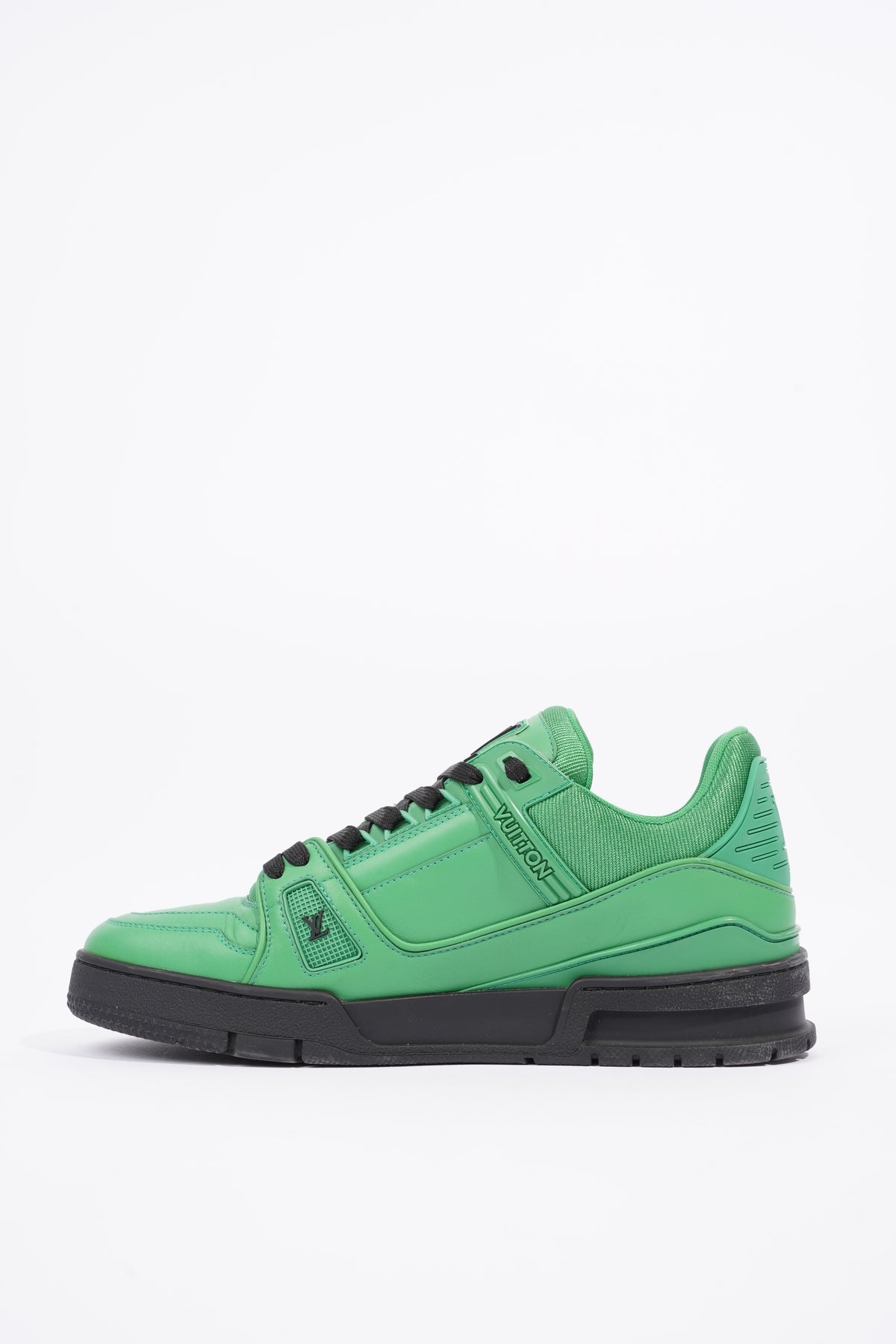 Louis Vuitton Mens Virgil Abloh Sneaker Green / Black EU 41 / UK 7 Leather  ref.1005612 - Joli Closet