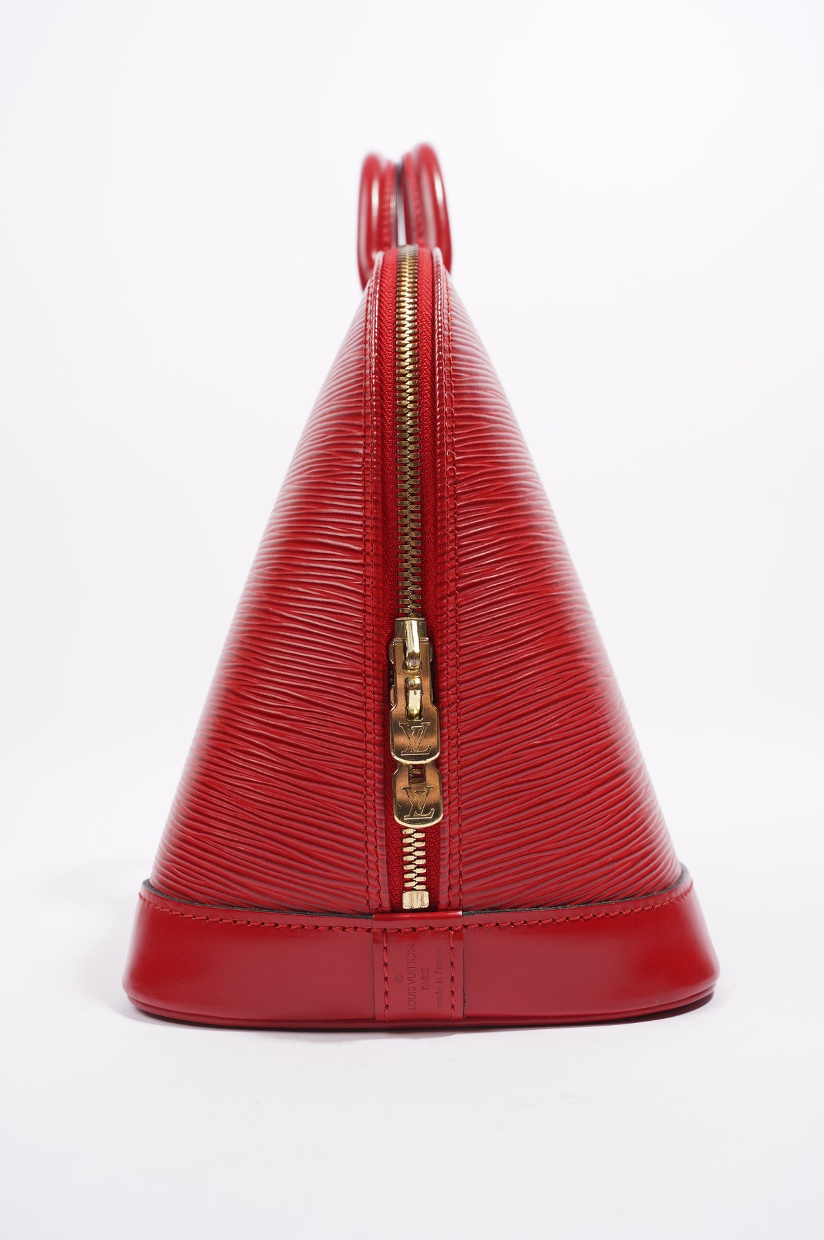 Louis Vuitton Alma Mini Epi Leather Crossbody Bag Red