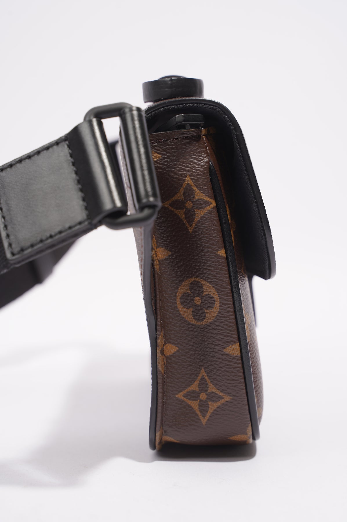 Brown Louis Vuitton Monogram S Lock Sling Belt Bag