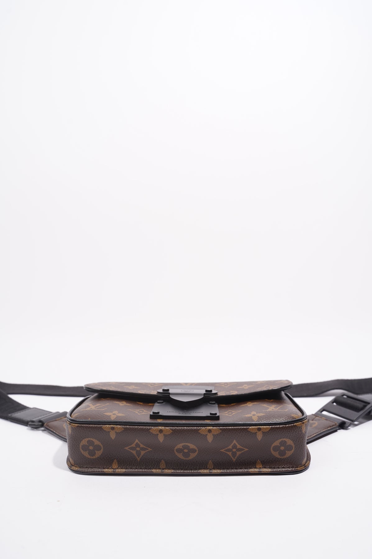 Louis Vuitton Lock Monogram Canvas Bracelet Brown Size 19