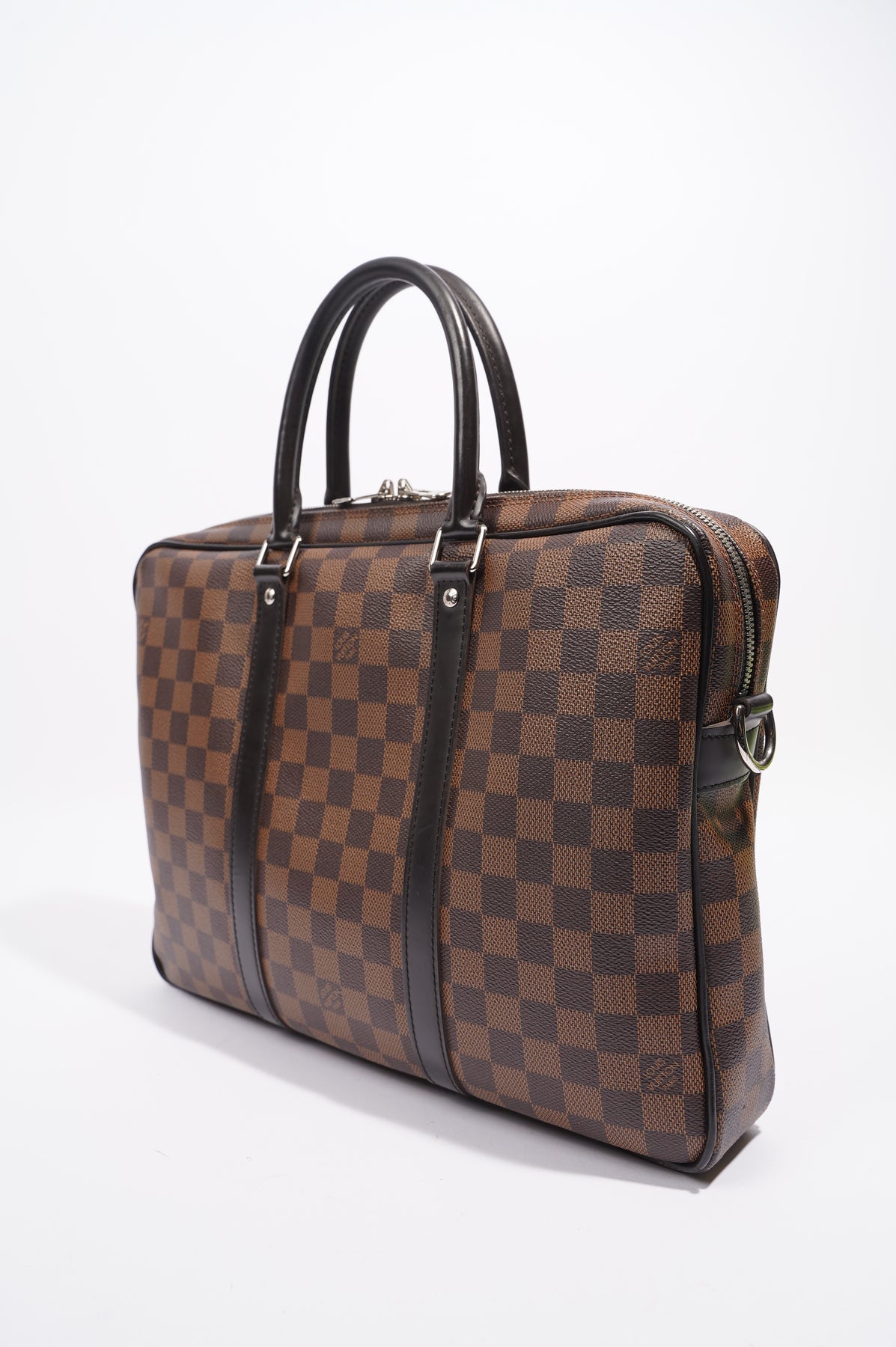 Louis Vuitton Mens Porte Documents Voyage Briefcase Damier Graphite PM –  Luxe Collective