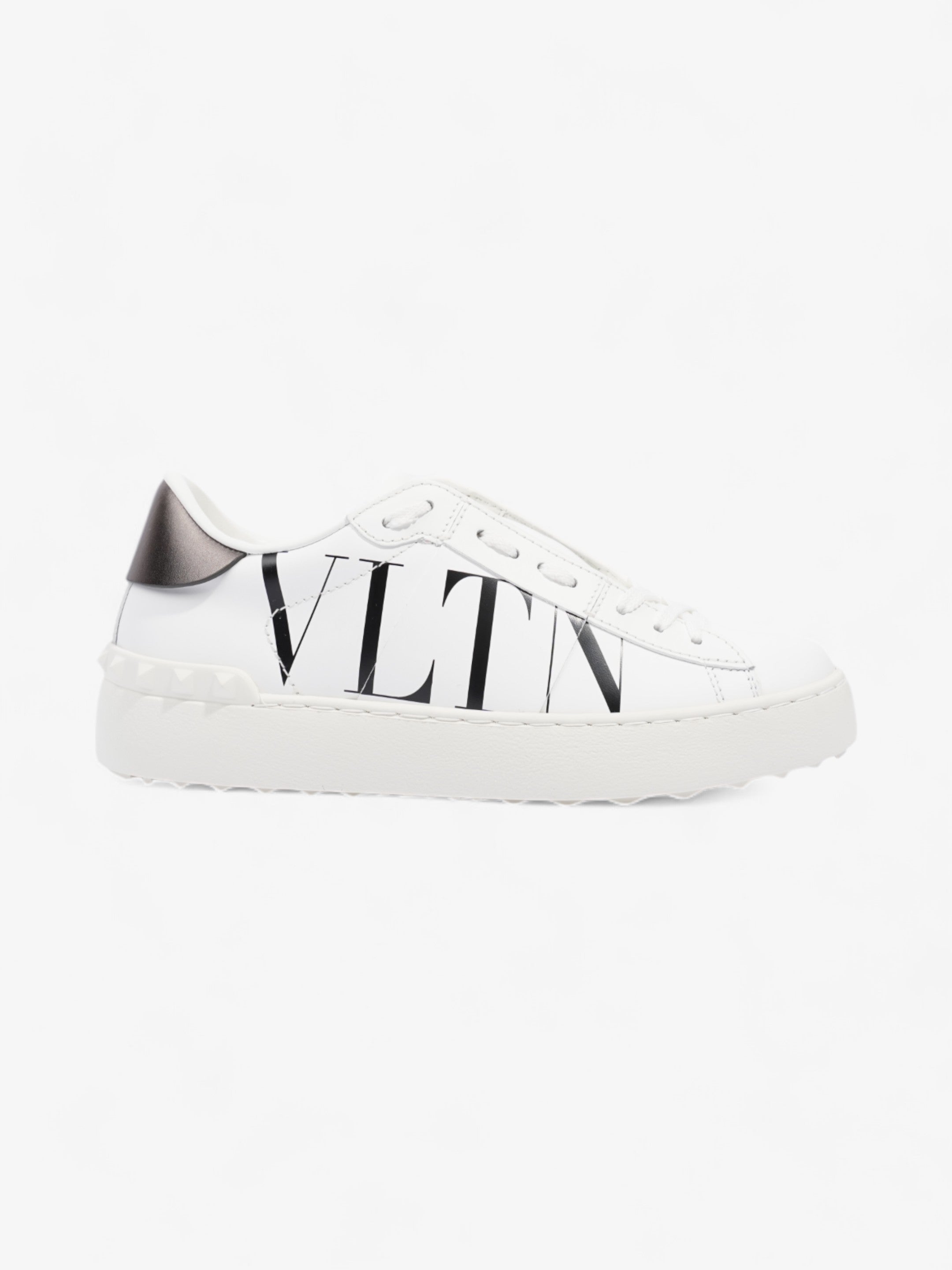 image of Valentino Open Sneaker White / Metallic Tab Leather EU 36 UK 3