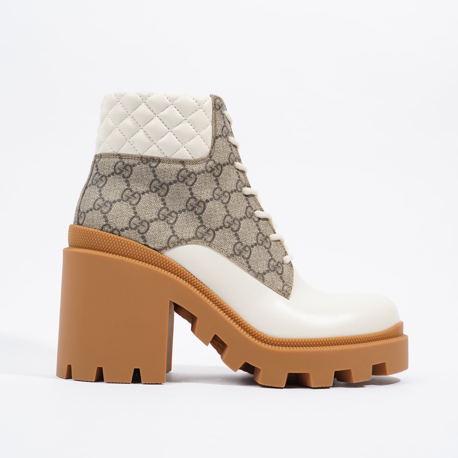 Louis Vuitton Womens Laureate Boot Khaki / Monogram EU 41 / UK 8