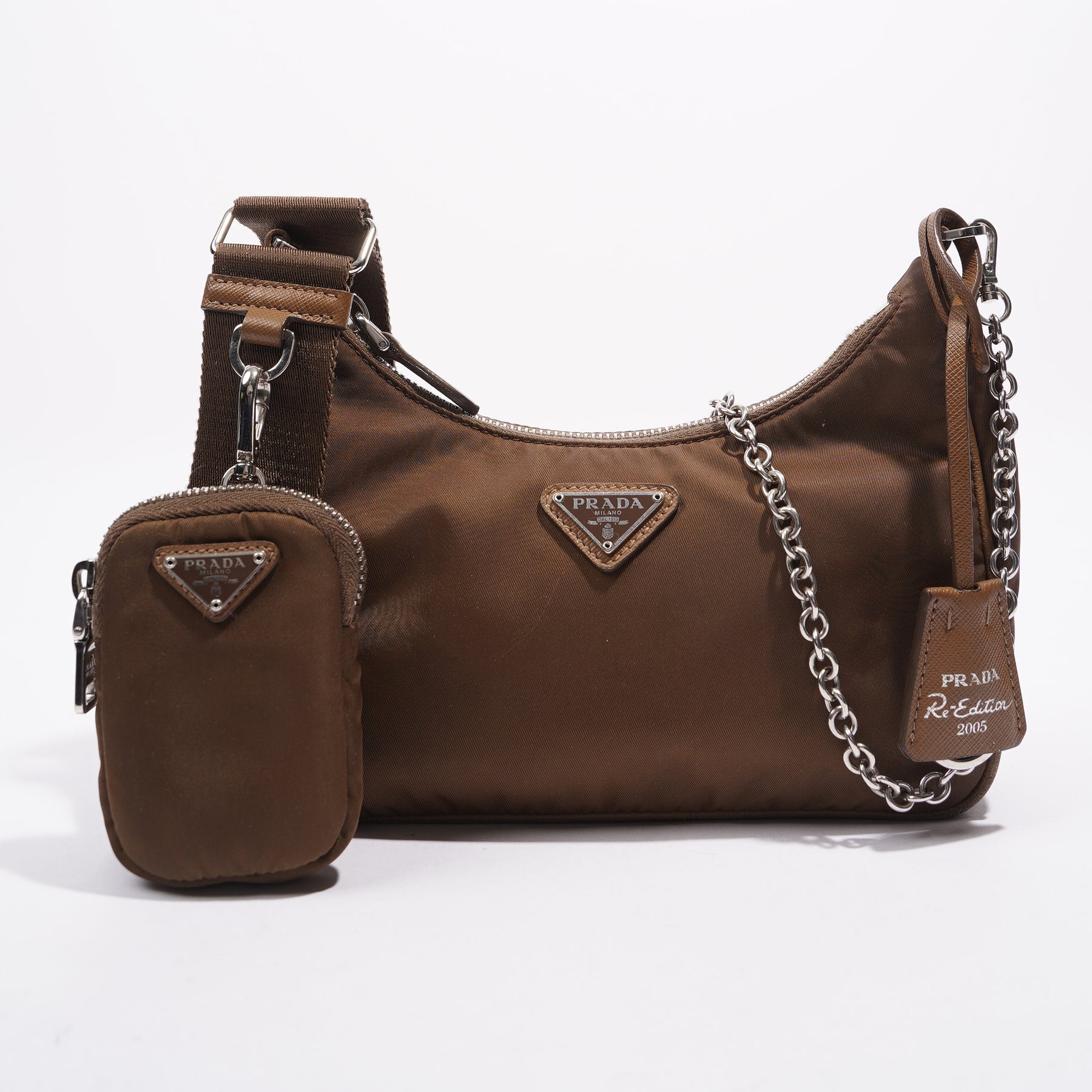 Prada Re-Edition 2005 Bag Beige Nylon – Luxe Collective
