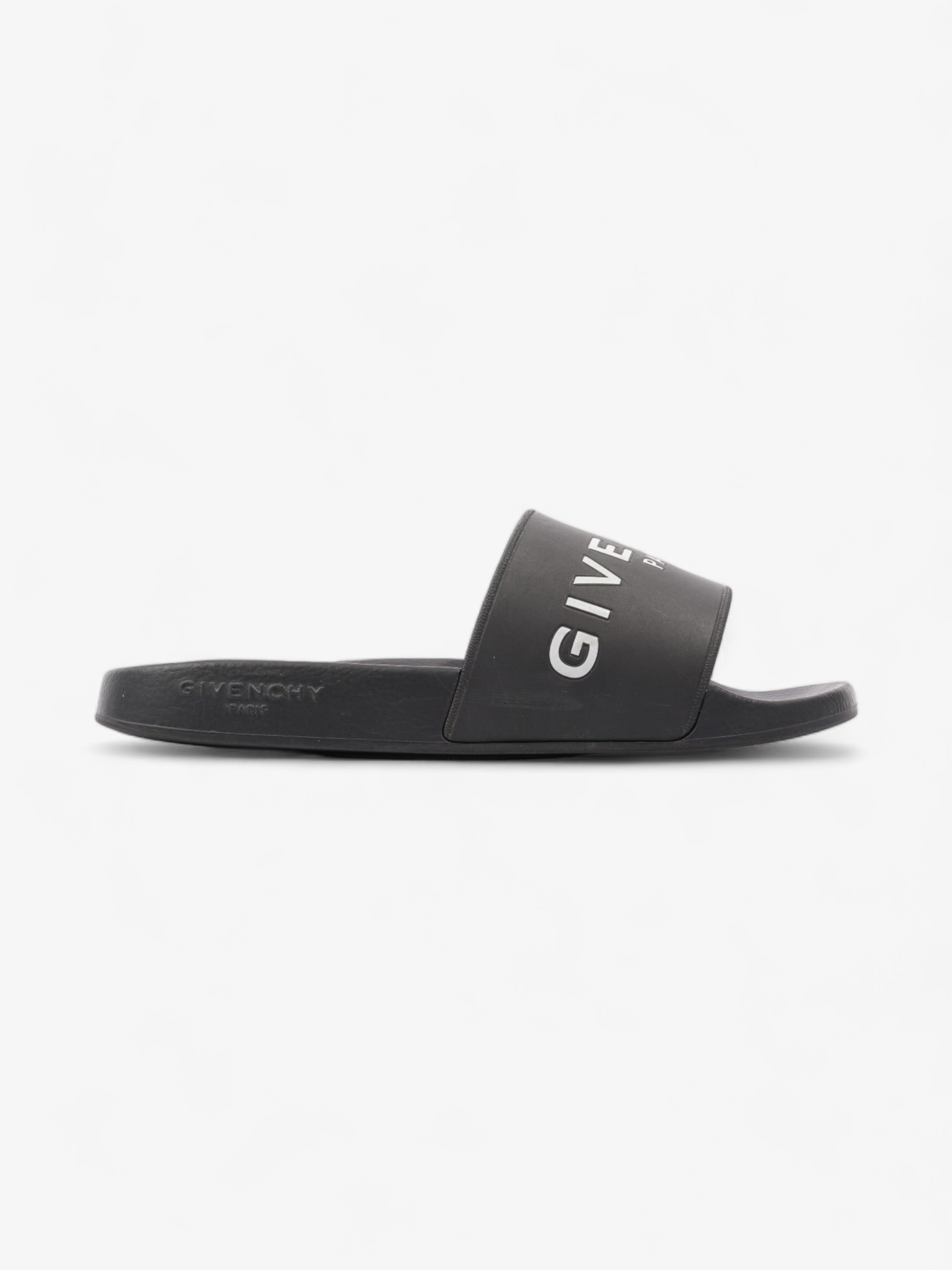 image of Givenchy Pool Logo Slides Black / White Rubber EU 40 UK 6