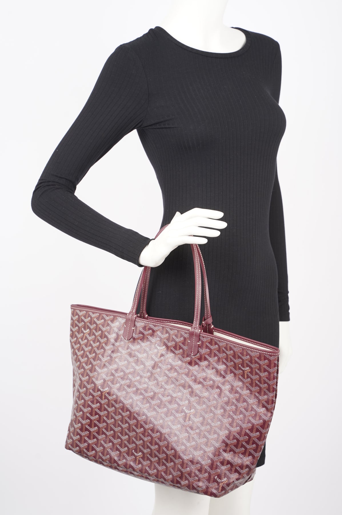 Goyard Womens St Louis Tote Black Brown GM – Luxe Collective