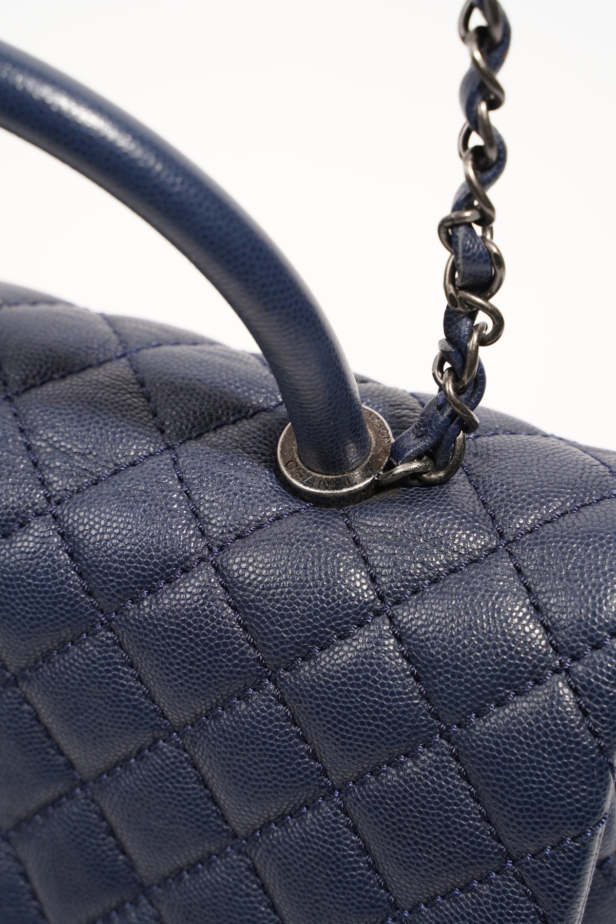 Chanel Mini Coco Handle Navy