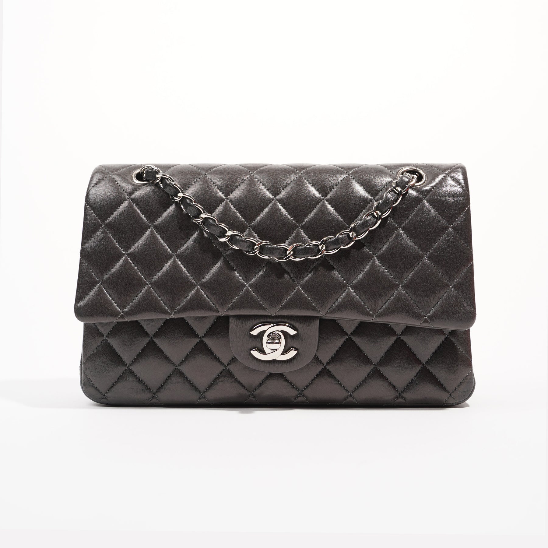 Chanel Chip Mini Flap Bag Gray Blue - CHANEL