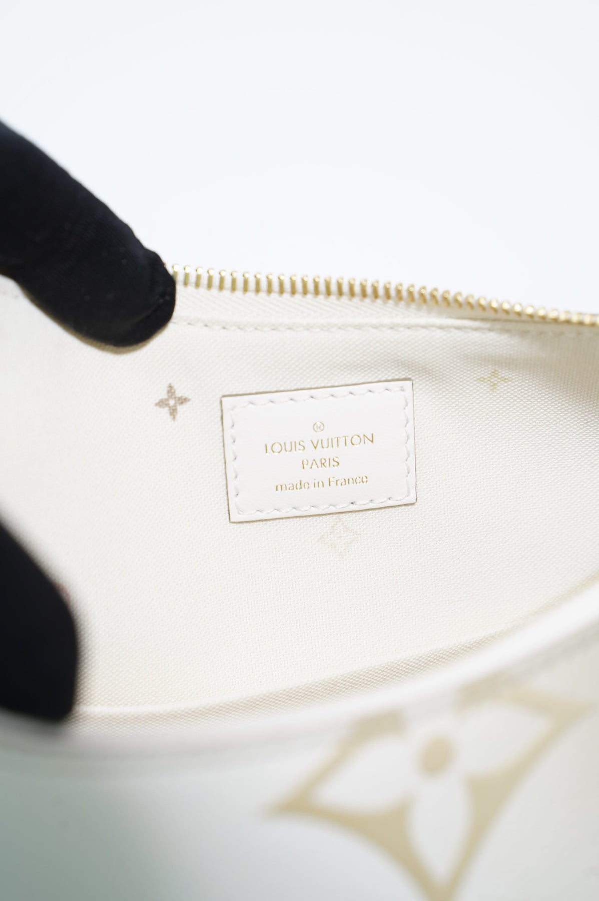 Louis Vuitton Bi-Color Dove/Cream Monogram Empreinte Leather Papillon BB Bag  - Yoogi's Closet