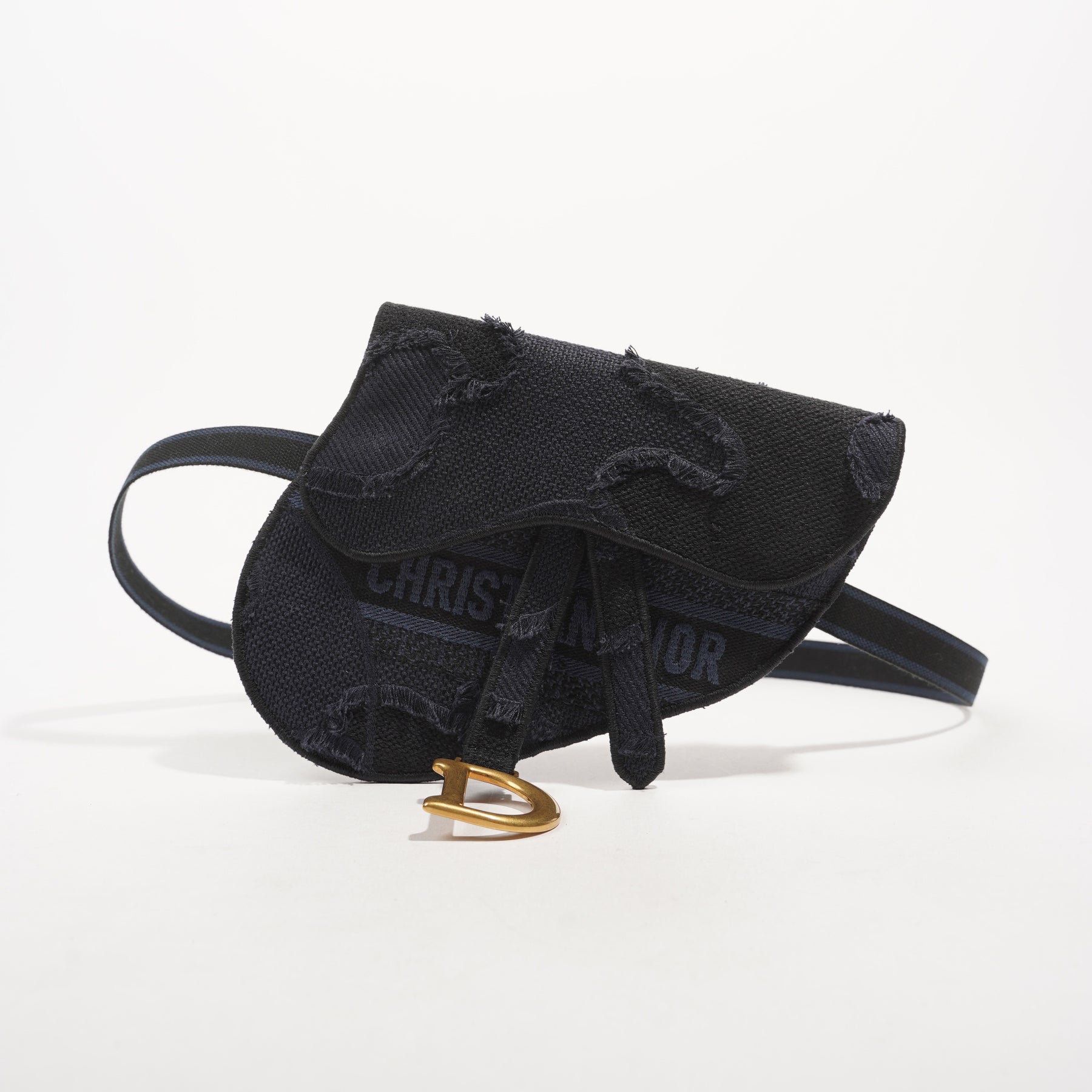 DIOR Saddle belt bag Black Leather ref.552234 - Joli Closet