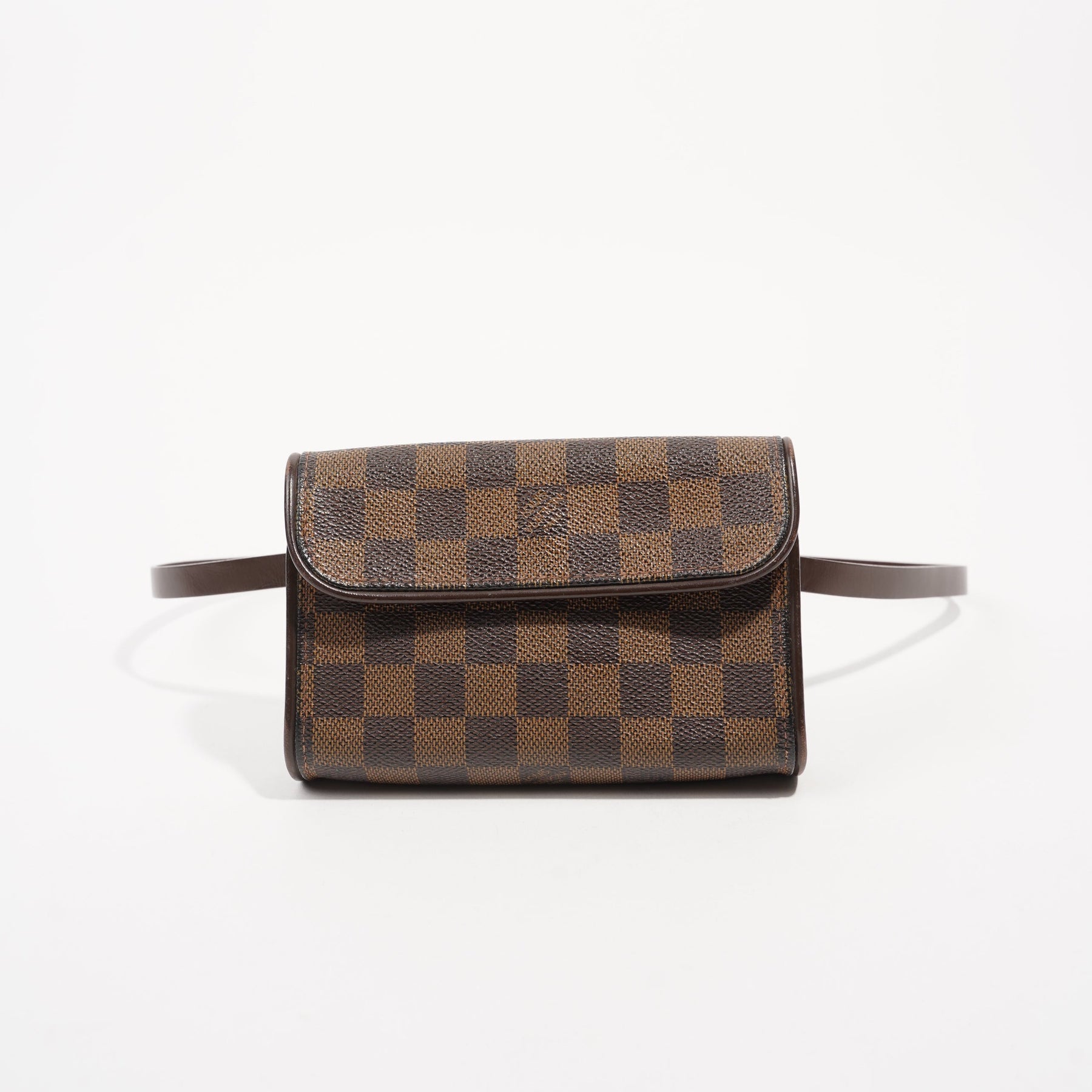 Pre-owned Louis Vuitton 2004 Pochette Florentine Belt Bag In Brown